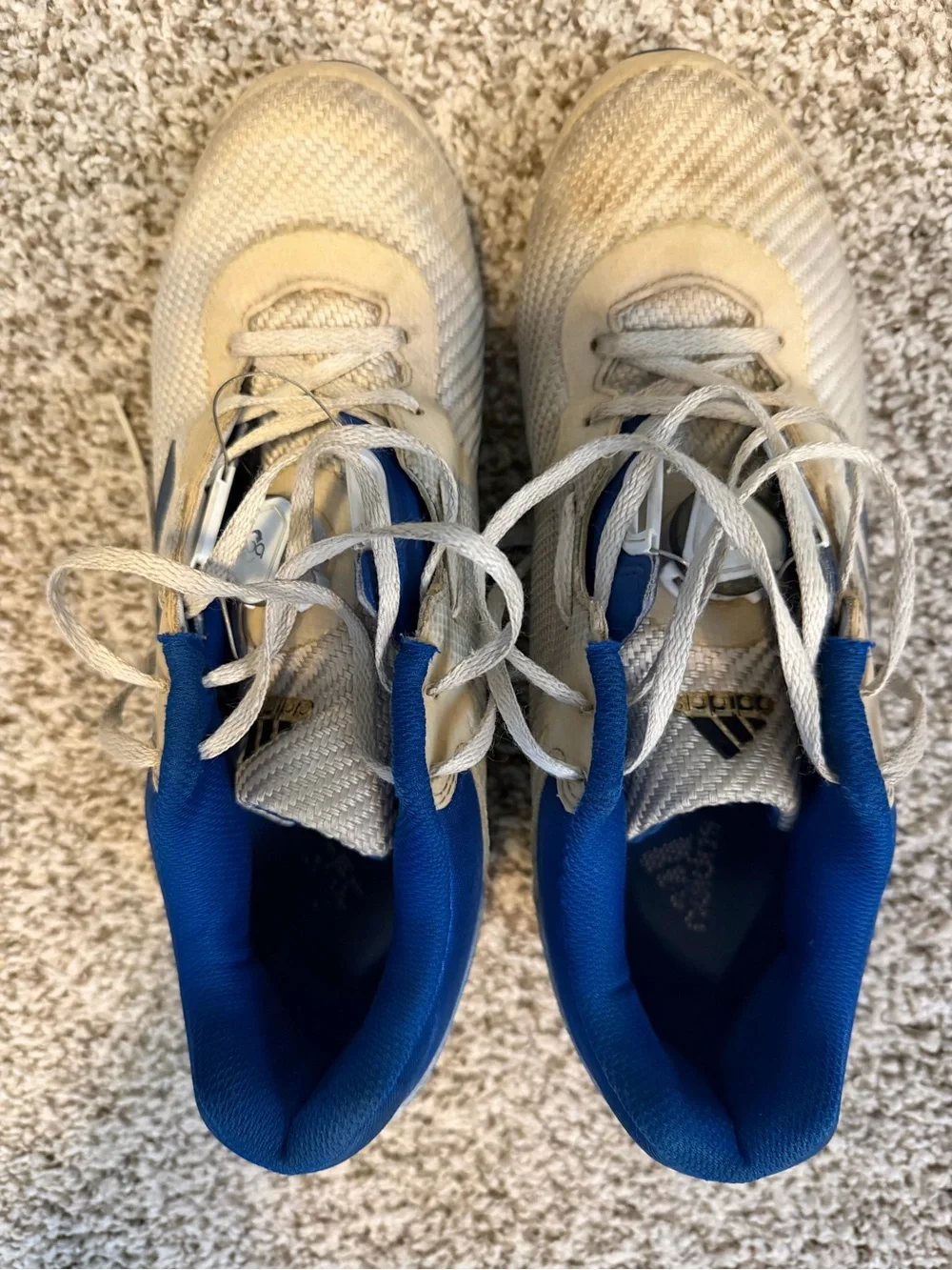 adidas Athletic Shoes in White and Blue
